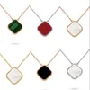 Liefde hanger kettingen designer luxe sieraden voor dames heren trendy Valentijnsdag geschenken mode vergulde gouden klavertje vier ketting vrouw edelsteen ZB002 C23