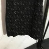 Tasarımcı Elbise Lüks bile Kadın Klasik Tam Logo Rhinestone Mektup Moda İnce Siyah Kısa Kol Yaz Elbise