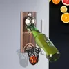 ポケットウォールマウント付きクリエイティブバスケットボールのボトルオープナー缶ワインビールオープナーマグネット用キッチンガジェットバー冷蔵庫201268K