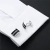 Links HAWSON Men's Cufflinks Lawyer Jewelry with Mother Pearl Cuff Links For Men Dress jewelry shirt cufflink for mens Brand cuff butt