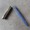 Роскошная ручка Monte Blue Meisters 145 Blue Sier Clip Роликовые перьевые ручки для письма в подарок с серийным номером