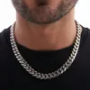 316L Collier de chaîne cubaine en acier inoxydable pour hommes Femmes Chunky Miami Curb Mens Collier de chaîne de liaison argent Collier de chaîne épaisse