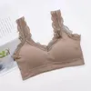 Camisoles & Tanks Summer Seamless Bras Women Sexy Lingerie Tops Lace Brassieres Push Up Underwear Female Intimates V Back Bralette Sport Bra