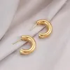 Hoop Earrings 14K Gold Plated Earring Lightweight Chunky Open Hoops Sterling Silver 3mm High Polished Hypoallergenic Round C