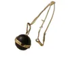 디자이너 Celins Jewelry Saijia Tiger Eye Stone Necklace Fashion Long Necklace 남자 패션 독특한 볼 쇄골 체인