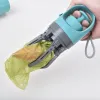 Torbalar Sıfır Temas Pet Pooper Scooper Seçici Köpek Giden Taşınabilir SixClaw Shovel Shed çöp torbası dispenser Hayvan Atık Seçici