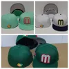 2024 Mexique Chapeaux Casquettes Ajustées Casquette De Baseball Rouge Bleu Vert Noir Casquette Toutes Les Tailles Mélange Match Commande Toutes Les Casquettes Chapeau De Haute Qualité