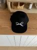 Ball Caps Koreaanse Versie Ins Zoete Boog Emrbodery Baseball Cap Vrouwen Japanse Veelzijdige Soft Top Platte Rand Hip Hop Zwart tij