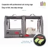 Lådor Portable Cat Simple Litter Box med Cover Foldbar Vattentät stor storlek utomhus Pet Kitten Travloalett