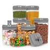 Keuken 7-delige voedselcontainers set BPA-vrije plastic luchtdichte opbergdoos met 10 stickers en pen 240124