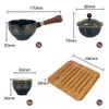 Tazza da tè in ceramica per macchina per il tè con rotazione Puer 360 e infusore Fiori Set da tè cinese Gongfu in porcellana di forma squisita 240119