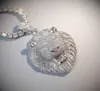 Bling Iced Out Necklace Micro Pave Cubic Zircon Lion Head Pendant for Men Women Gifts Luxury Hip Hop Jewelry 2009285609102