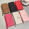 Beautiful iPhone Phone Cases 15 14 Pro Max Leather Card Wallet Hi Quality Purse 18 17 16 15pro 14pro 13 12 11 X Xs Case with Logo Box Woman Man White Pink Red Black Brown HYL