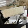 Bolso de diseñador de calidad Nueva moda para mujer Monedero con estrella de cinco puntas Cadena gemela Material de espejo Bolso con tapa a cuadros rómbico Bolsos cruzados de un solo hombro versátiles ocasionales