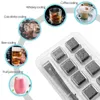 Pcs Stainless Steel Ice Cubes Set Reusable Chilling Stones Vodka Whiskey Wine Cooling Cubitera Metal Cube Party Bar Tool 240127