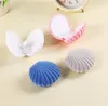 Portable Mini Sea shell Storage Box Women Makeup earring Pendant necklace jewelry Storage Case Gift Package