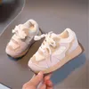 2024 New Spring Summer Children's Sports Shoes Boys' Running Shoes Spell Color Splicing Girls' Flats Casual Shoes Tide