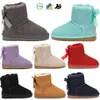 Enfants Tout-petit Tasman II Pantoufles Tazz Bébé Chaussures Châtaigne Fourrure Diapositives En Peau De Mouton Shearling Classique Ultra Mini Botte Mules D'hiver gges99