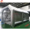 Free Ship 10x6x4mH (33x20x13.2ft) With blower Silvery Inflatable Paint Booth For Car Spray Booth Air Filter Tents Garage Tent