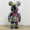 Bästsäljande spel 400% 28 cm The Bearbrick Labubu PVC Fashion Bear Figures Toy for Collectors Bearbrick Art Work Model Decoration Toys