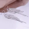 Boucles d'oreilles classiques en argent Sterling S925, bracelets pour femme, breloques, cadeaux de noël, bijoux à la mode, vente en gros, E273