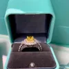 Ring designer ring luxe merk Sieraden ringen voor vrouwen hoge kwaliteit brief klassieke diamanten design ringen mode diamanten stijl ring Sieradendoos maat 6-10 erg mooi