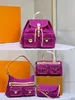 Designer handväska, crossbody väska, axelväska, denim materialväska, fashionabla väska, klassisk medeltida plånbok