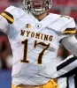 NCAA Wyoming Cowboys 17 Josh Allen Bruin Wit Jersey Koffie Goedkoop College Football Stitcehd Geen naam Mannen Jeugd Kind Vrouwen Volwassen S-3XL