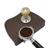 Espresso café tamper esteira de borracha silicone canto deslizamento resistente almofada ferramenta titular barista calcamento 210309240s