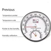 Smart Home Control Silver Office Humidity Meter For Indoor Outdoor Hygrometer 4.92 Inch Round Thermometer Els