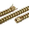 22 mm PVD Pating ze stali nierdzewnej 18K Złota Łańcuch Miami Cuban Chain