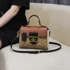 Cross Body This popular bag for women in 2024 is a new color printed portable messenger with sense of luxury westernization and niche crossbody