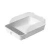 Boxes Cat Toilet SemiEnclosed Litter Box Splashproof Split Open Cat Toilet Litter Box Cat Cleaning Supplies Cat Toilet Cat Box Toilet