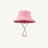 Designer cappello a secchiello cappelli casquette per le donne cappelli di paglia cappello da pescatore solido di alta qualità protezione solare esterna casuale grandi cappelli firmati di moda a tesa larga crusca di lusso