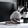 Bicchiere da decanter per vino rotante a 360° Dispenser da 1500 ml Bottiglia di vetro di cristallo Aeratore Specchio Brocca Decorazione bar regalo 240127
