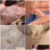 Collane con ciondolo Collana con nome di diamanti Collana personalizzata scritta a mano in cristallo personalizzato per le donne Regali con zirconi 220716 Consegna a goccia Gioielli Dhjpl