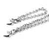 Urok bransoletki biżuteria metalowy łańcuch w kształcie serca w zawieszek bransoletowy Naszyjnik dla kobiet Lady 124a
