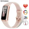 AMOLED SMART Watch Smartwatch Band Women Heart Rate Blood Wartch Waterproof Connected Armband Sport Fitness Tracker 240127