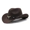 Berets Leathers Band Cowboy Hat Western Jazzs Party Weet Woman Cowgirl