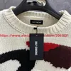 Męskie swetry Blue Stripe Raf Simons RS SWEAT MĘŻCZYZNA KOBIETA Wersja Top Wersja Ogółe Bat Bluzki koszulki nietoperze