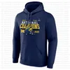 Anpassade varumärkesfans USA College Football 2023 National Champions Club Sports Sweatshirts Fleece Pullover Hoodie Casual Jackets