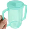 Bouteilles d'eau adulte Sippy tasse 2 poignées tasse en plastique boire handicapés personnes âgées anti-déversement dysphagie parkinson aides à la vie