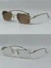 Photochromic Sun Glassses lens colors changed in sunshine from crystal clear to dark diamond cut lens rimless metal frame outdoor 563651 with box and association