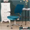 Housses de chaise Ers Stretch Veet Office Er Computer Siège pivotant Élastique Spandex Accueil Dossier Erseat 230711 Drop Delivery Garden Textil Dhs9F