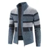 Herfst en winter hete verkopende pluche en dikke oversized trendy jas voor heren trui jas opstaande kraag vest
