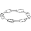 Banles Silver Rose Rutenum Plated Me Link Bransoletka 925 Srebrna Bierzeń Fit Fashion Mash