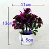 Dekorativa blommor Plastiska konstgjorda icke-blekande simuleringsplantor Bonsai 1 Set Chinese Rose Fake for Decorating