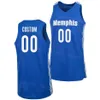 University Basketball 11 Jahvon Quinerly Jersey Tigers College 8 David Jones 3 Brown 9 Caleb Mills 23 Malcolm Dandridge 10 Jaykwon Walton Black Blue White Stitch