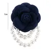 Brooches Fabric Corsage Handmade Brooch Camellia Flower Woman Korean Style Fashion Jewelry Pin Shirt Collar Accessories