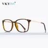 Vicky Classic Blue Light Blocking LeadingEyeglasses for Men anti Blue Frame Luxury Rectangle Proscription光学アイウェア240123